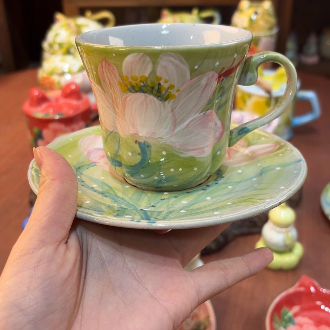 景德镇手绘高温釉下彩陶瓷茶具