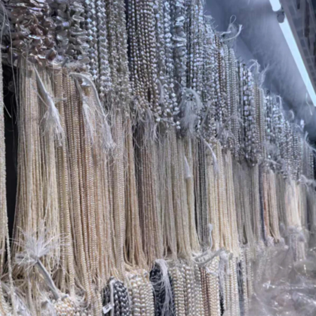 铜合金仿珍珠项链 贝珠小米珠项链耳饰手链轻奢直播链接