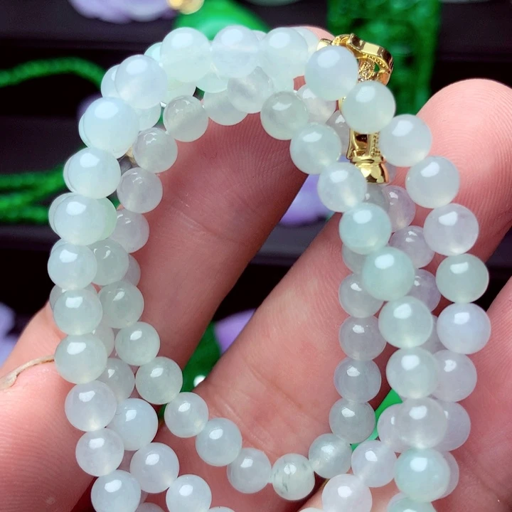 翡翠未镶嵌毛衣链