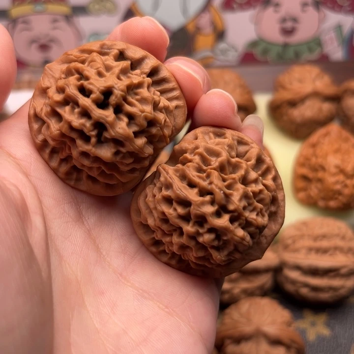 把件文玩核桃2秦闷37全品