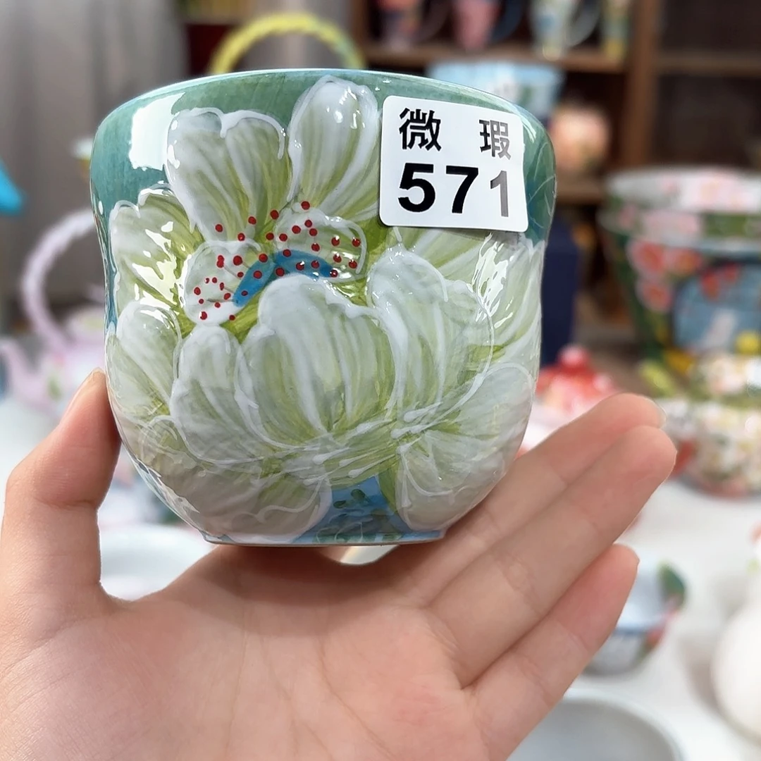 景德镇手绘高温釉下彩陶瓷茶具
