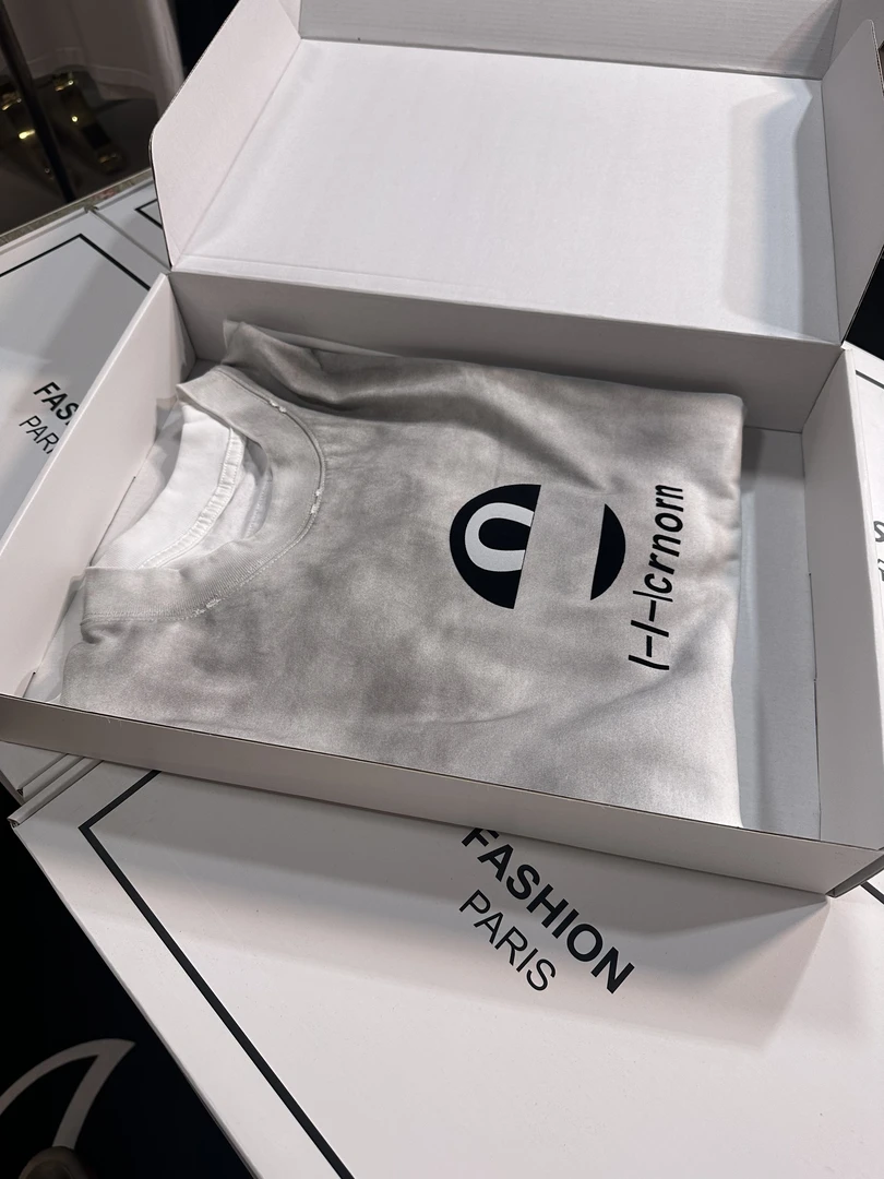 【重工水洗-9076】25早春时尚休闲高定潮流美式男女同款圆领短T