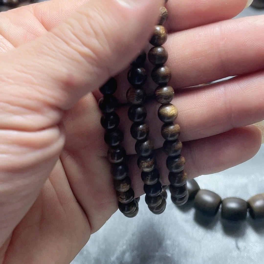 沉香手串富森红土