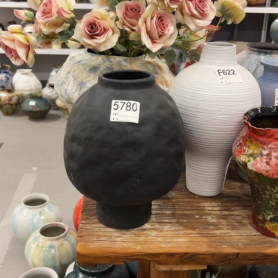 瓶5780高31口9陶瓷花瓶无孔