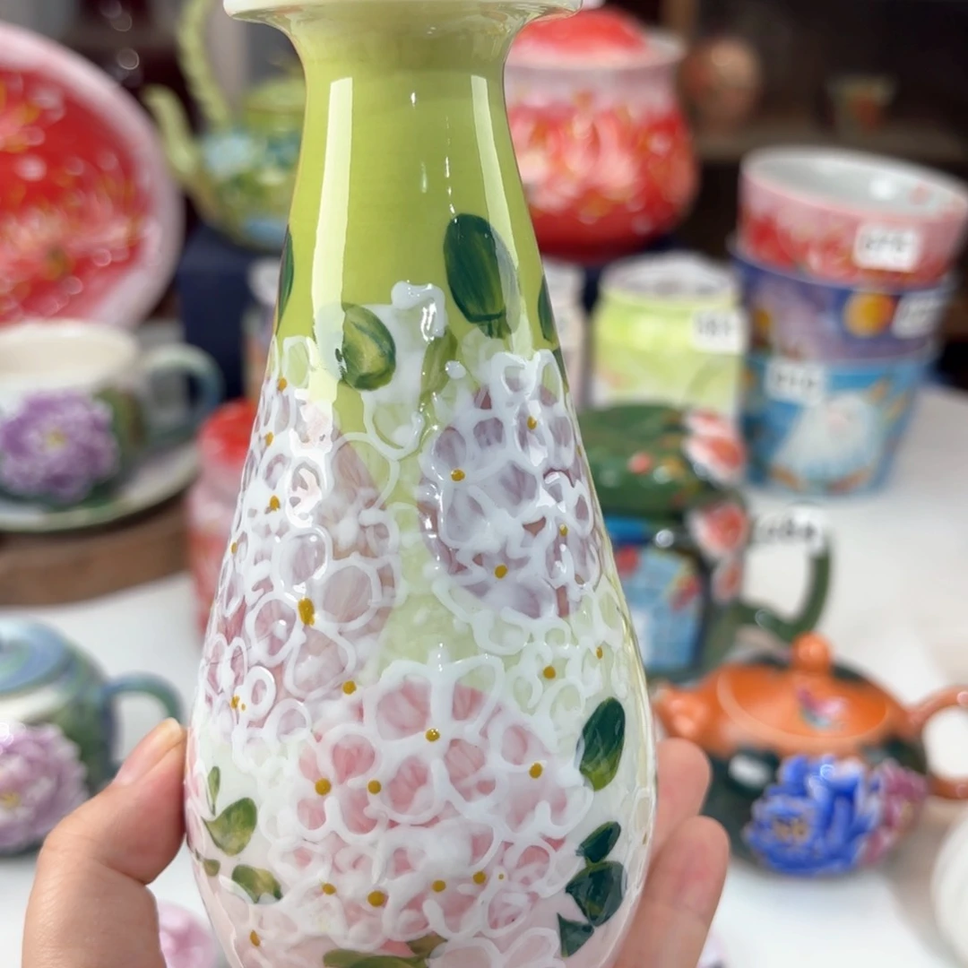 景德镇手绘高温釉下彩陶瓷茶具