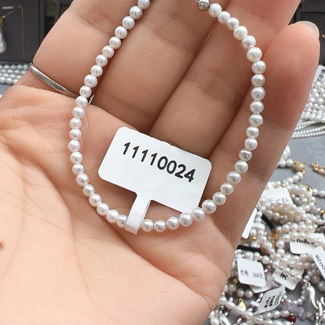 淡水珍珠手镯银S925镶嵌