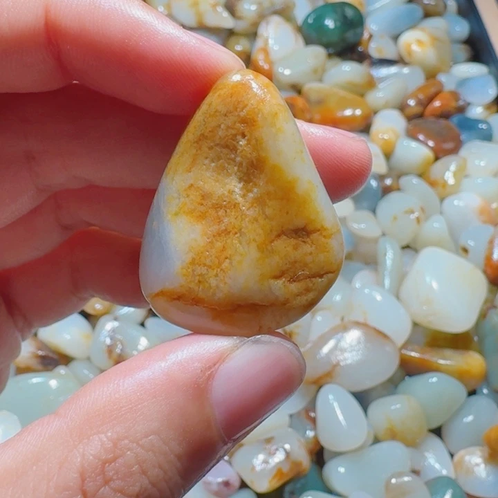 和田玉未镶嵌挂件17克