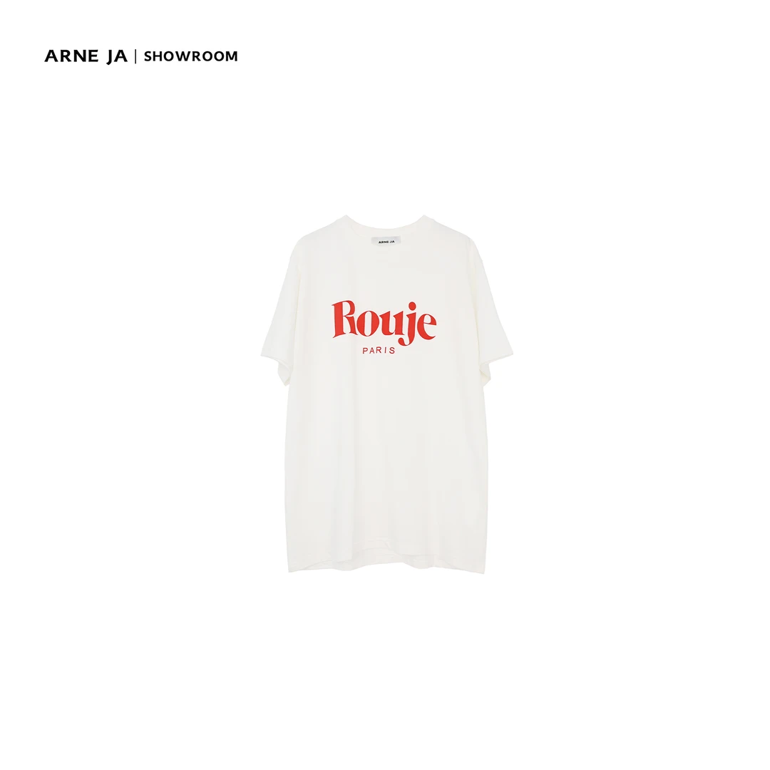 ARNE JA｜素系松弛字母印花休闲慵懒实穿全棉T恤