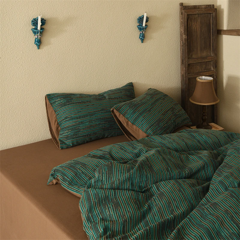 伏尔塔瓦河畔丨提花四件套全棉纯棉2025新款床单被套床上用品