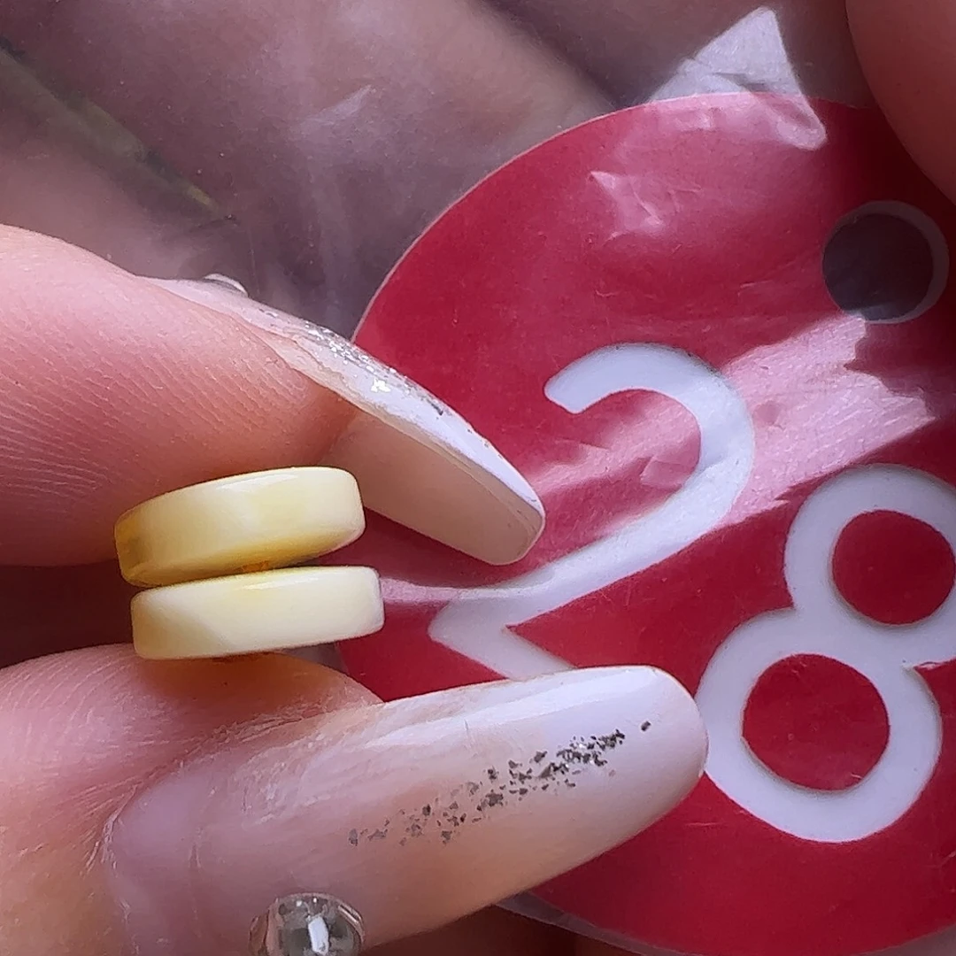 未镶嵌蜜蜡裸石8mm精工隔片