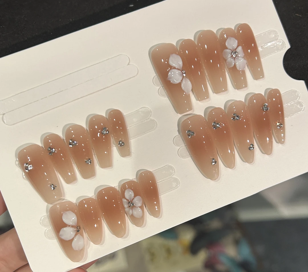 【许妍同款】纯手工穿戴甲猫眼美甲贴片可拆卸指甲贴片10片装