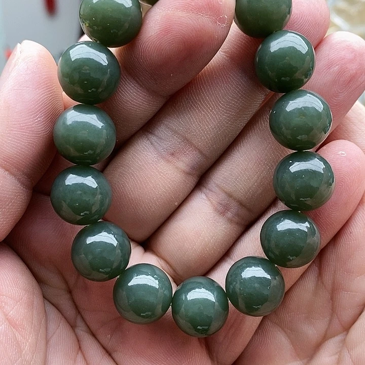 【闪购商品】未镶嵌手串和田玉14天空蓝