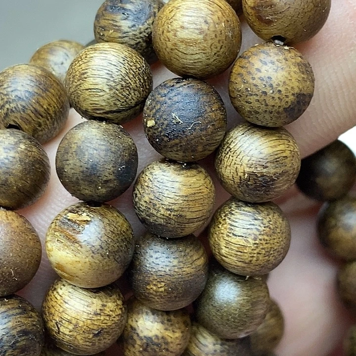 沉香碎屑沉香越南芽庄野生留疤白棋楠108颗71号