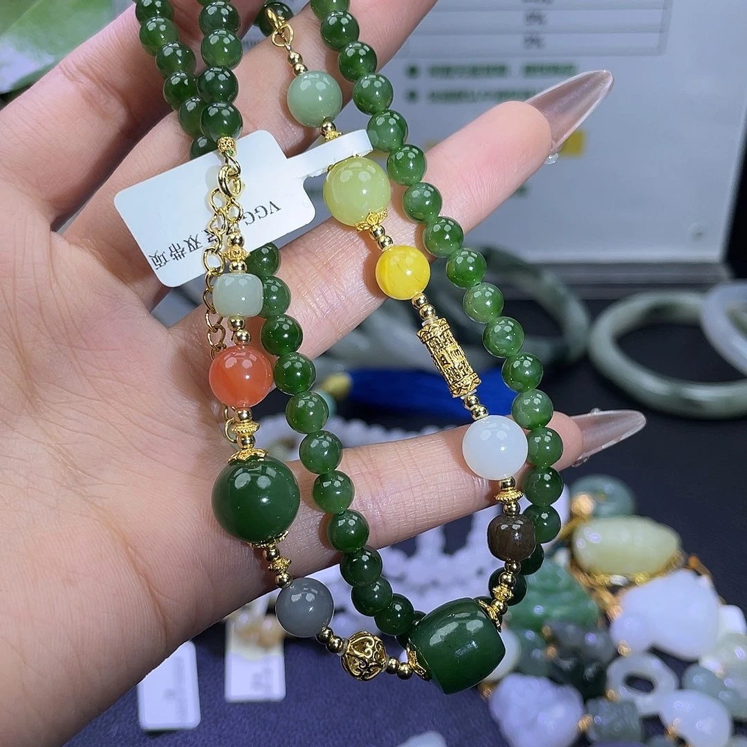 和田玉未镶嵌手链