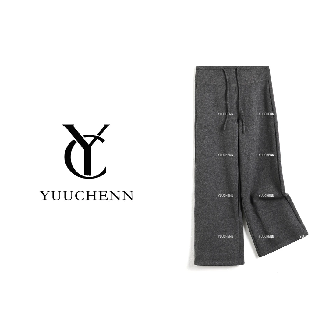 YUUCHENN“魅力四射”羊毛阔腿裤休闲裤长裤冬季25C-W70334