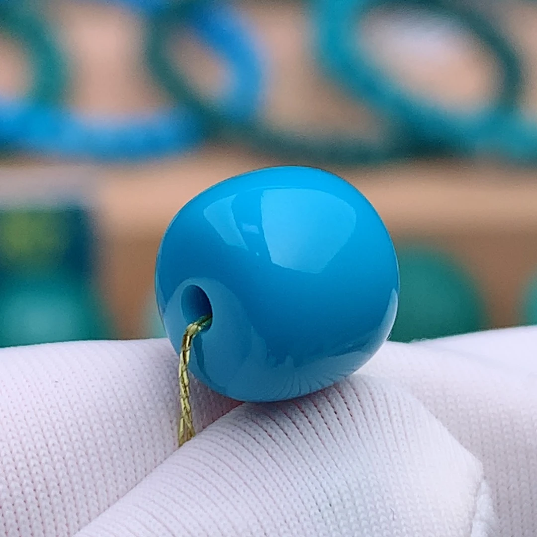 未镶嵌绿松石珠宝奇石8.8✖️8mm