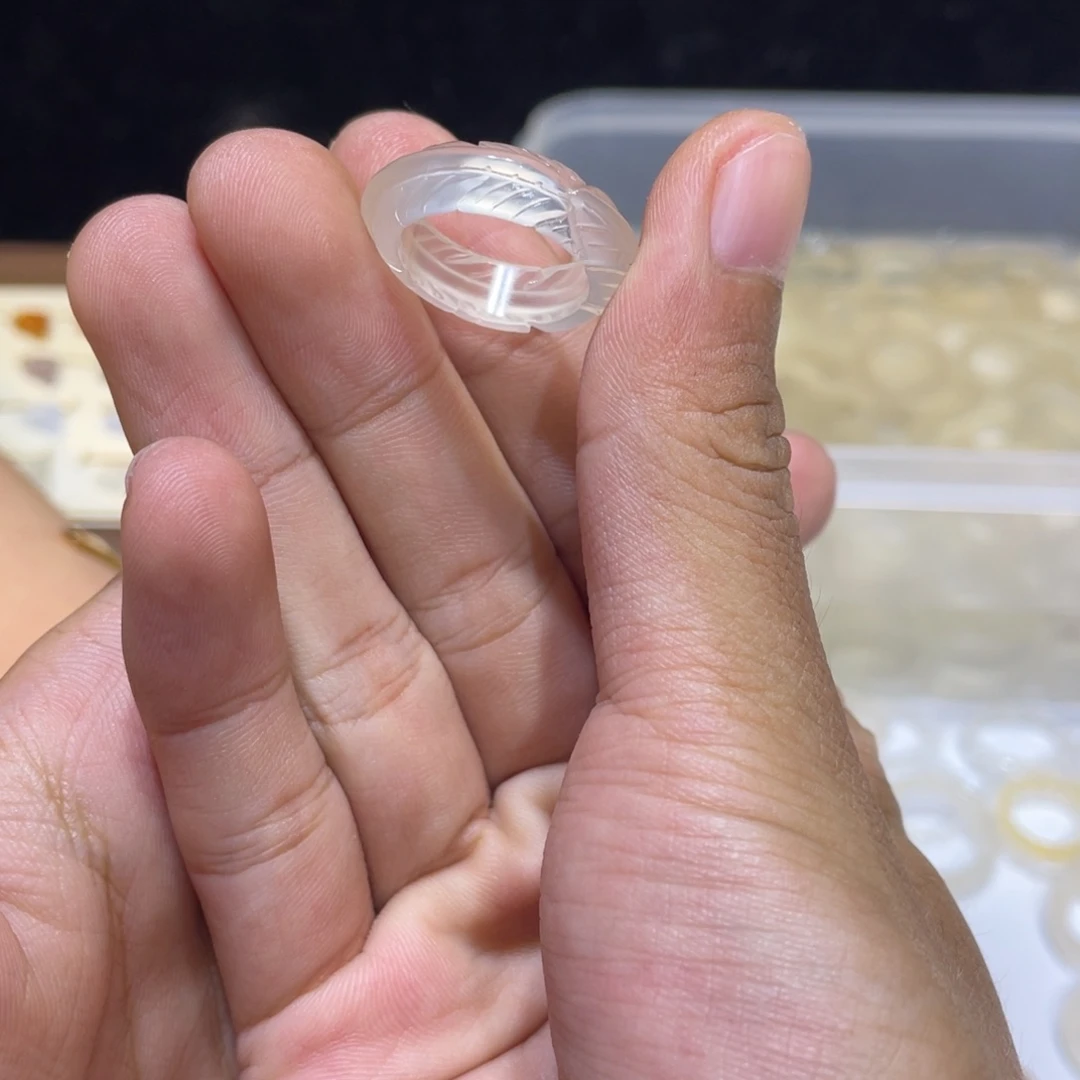 玛瑙/玉髓未镶嵌戒指3号港15