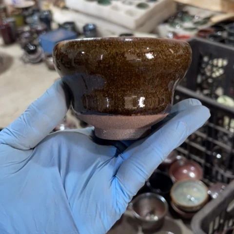 茶盏建阳建盏微瑕葫芦