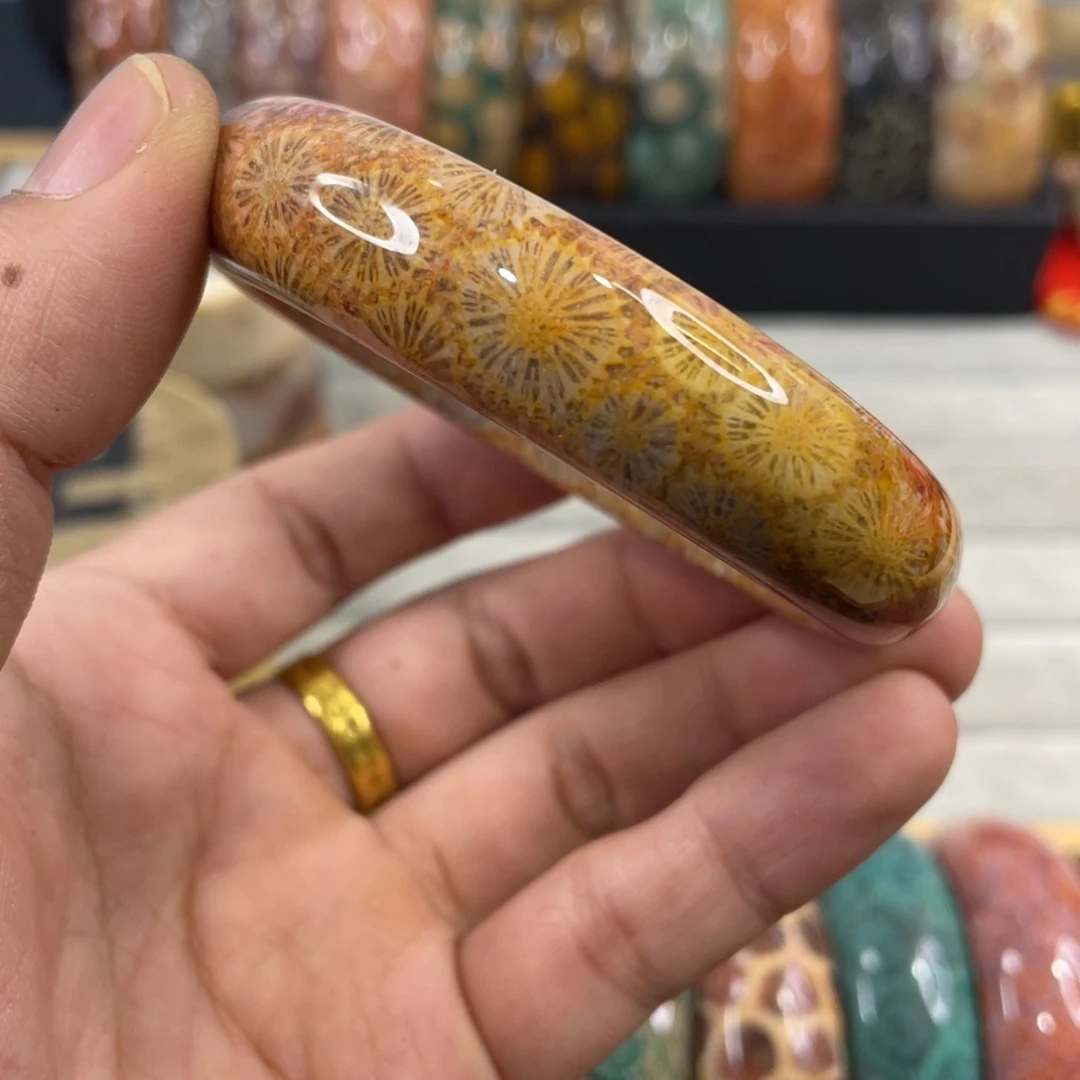 银S925镀金镶嵌手镯硅化玉