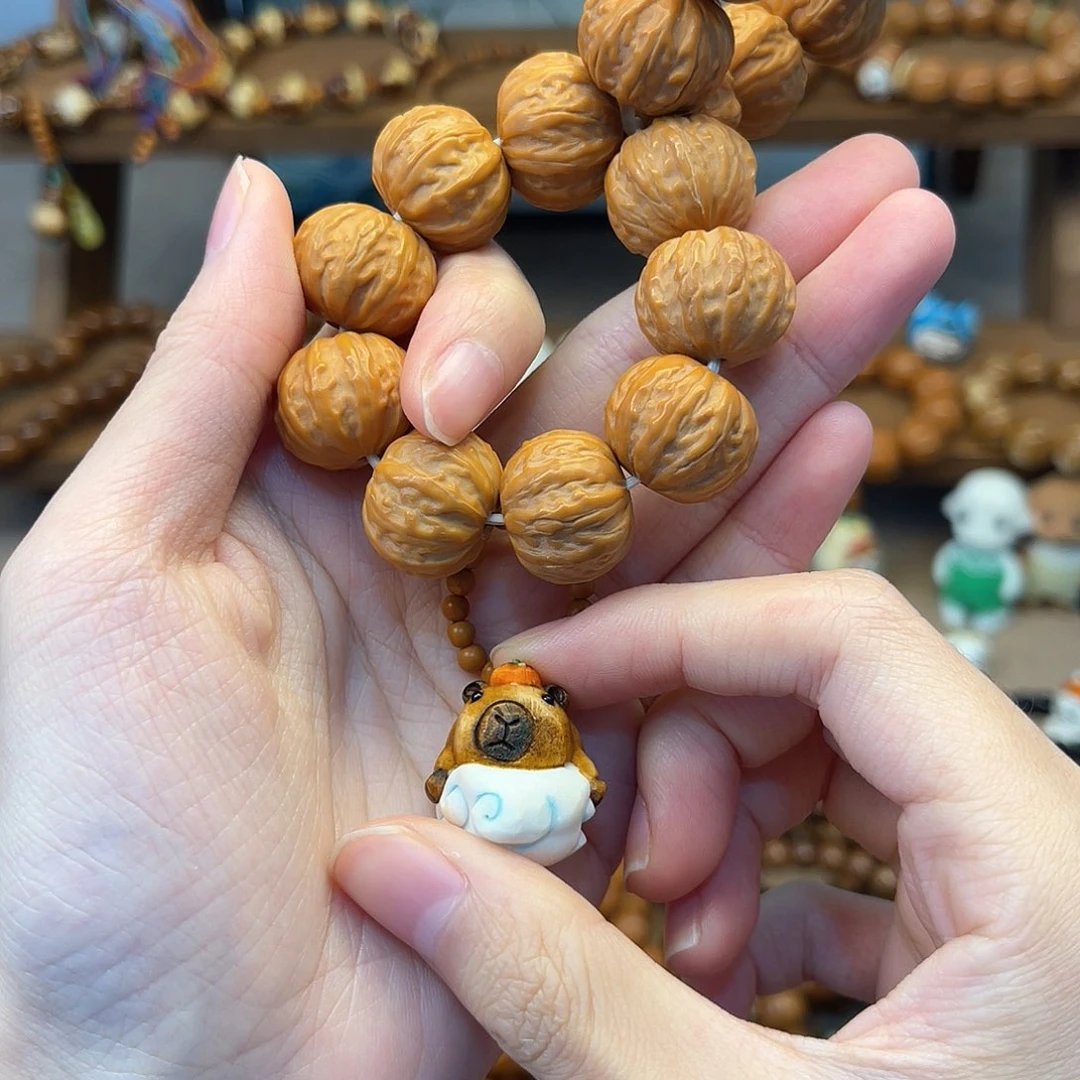 猴头核桃手串动****u手捻卡皮