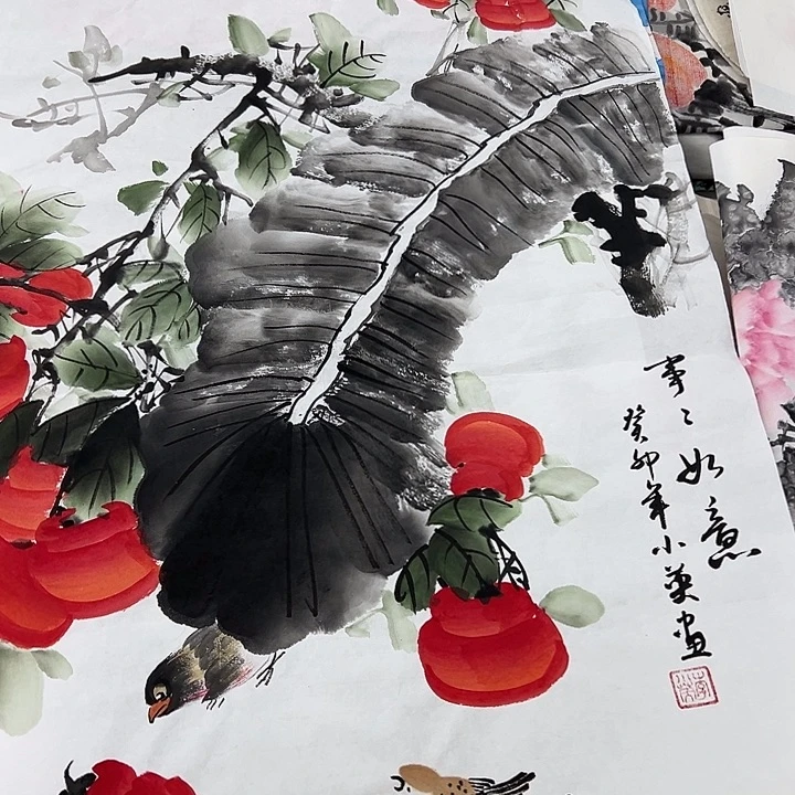 国画纯手绘作品图