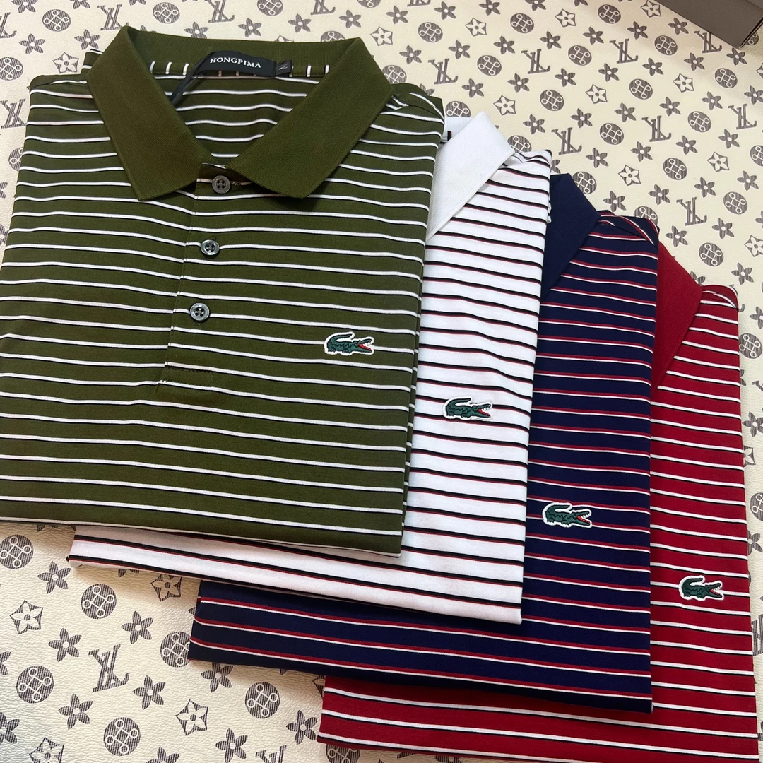夏季新款男士鳄渔翻领短袖POLO衫