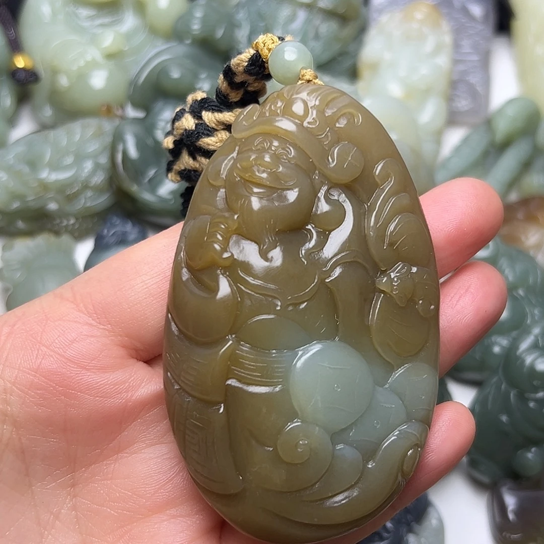 和田玉未镶嵌挂件