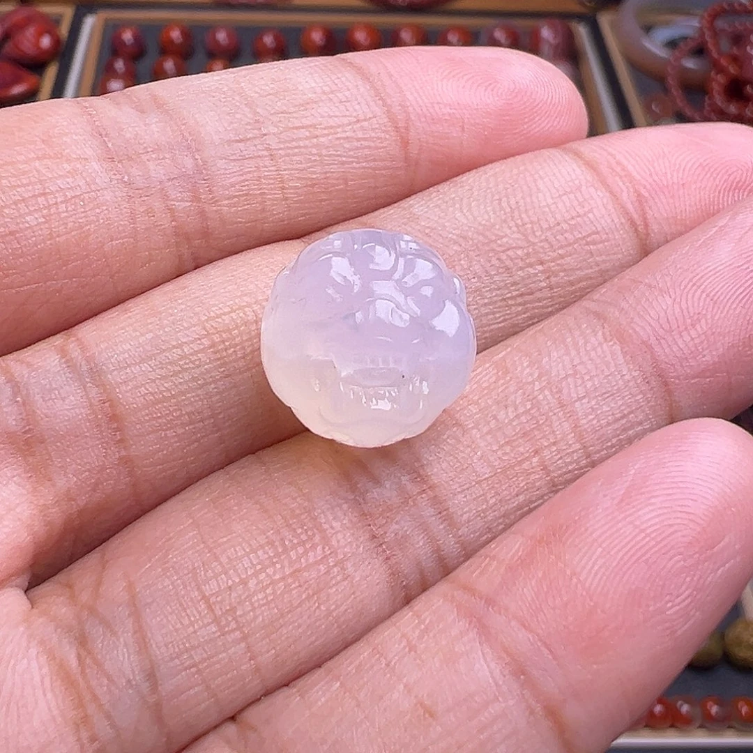 平***哥玛瑙/玉髓未镶嵌珠宝奇石川料荔枝冻貔貅珠