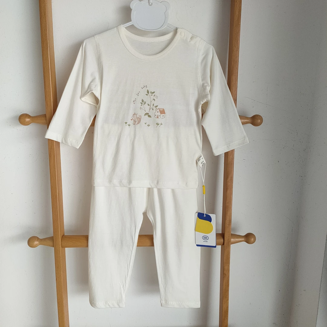 棒仔嘟嘟婴儿家居服套装春夏季纯棉薄款男女宝宝长袖睡衣分体衣服