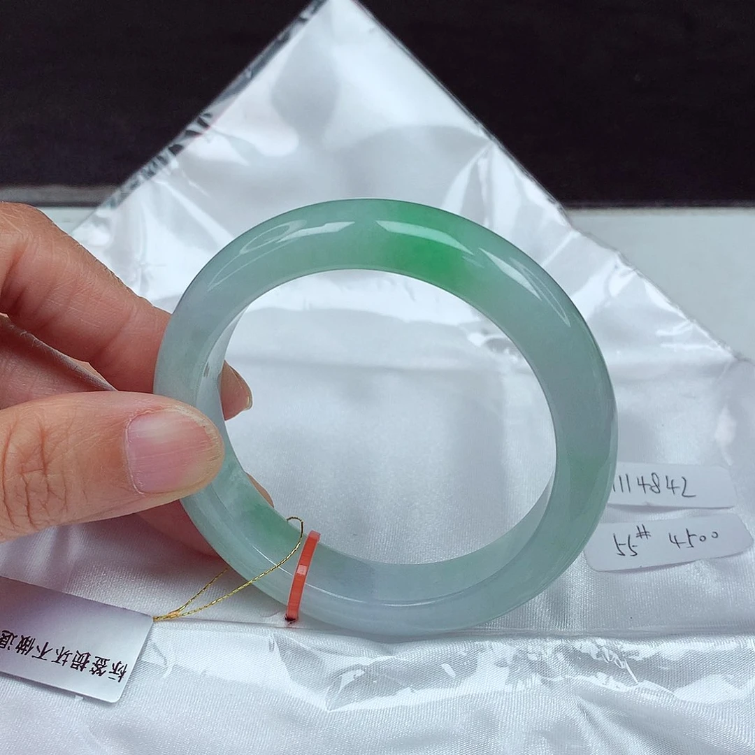 未镶嵌手镯翡翠55圈4842