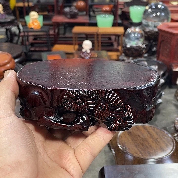 手工艺品琉璃红木底座工艺品