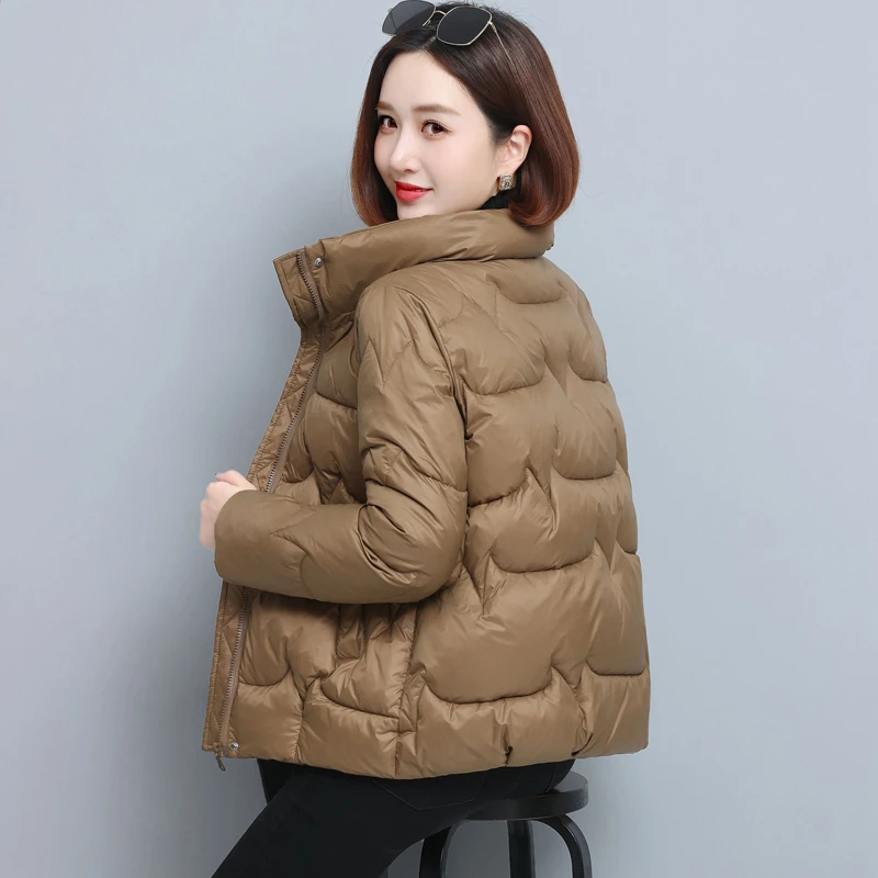 棉服女短款冬季2025新款小个子妈妈立领棉衣棉袄洋气加厚保暖外套