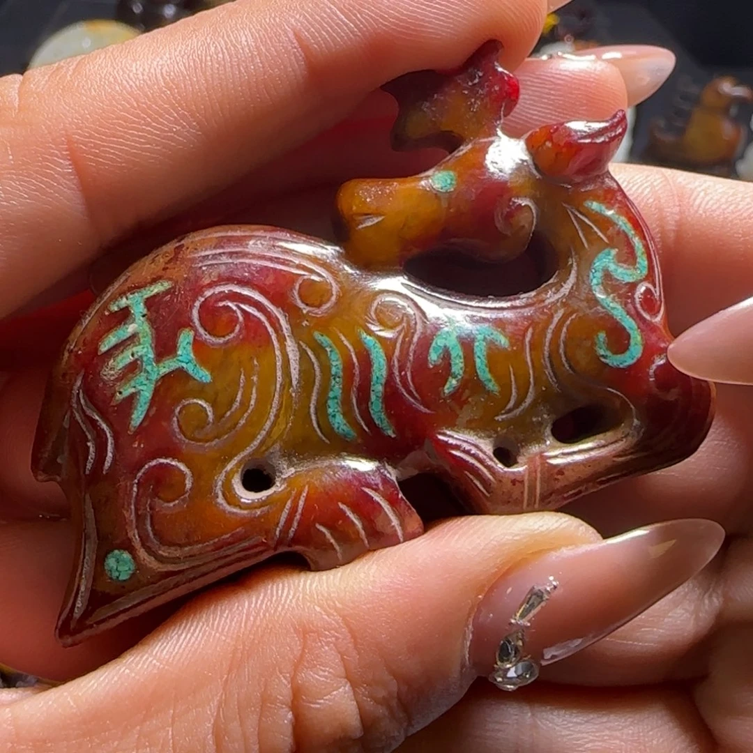 和田玉未镶嵌挂件