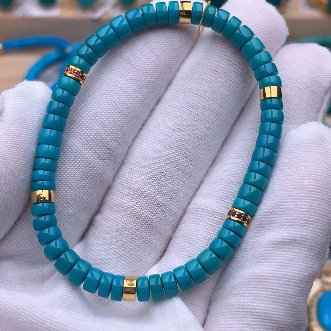 18K金镶嵌绿松石珠宝奇石