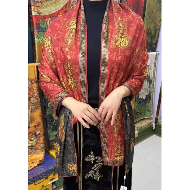 （383）高档丝巾围巾女士披肩新款素雅百搭防晒优雅气质