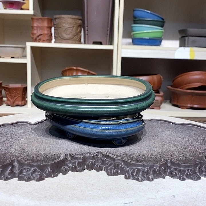 紫砂花盆瑕疵3.5-14.5-10。。。磕盆口 不平