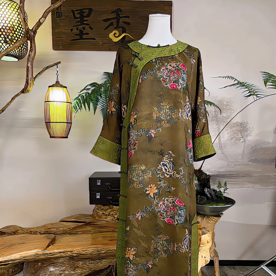 连衣裙 手工高定 插肩袖 MX88308 60姆米