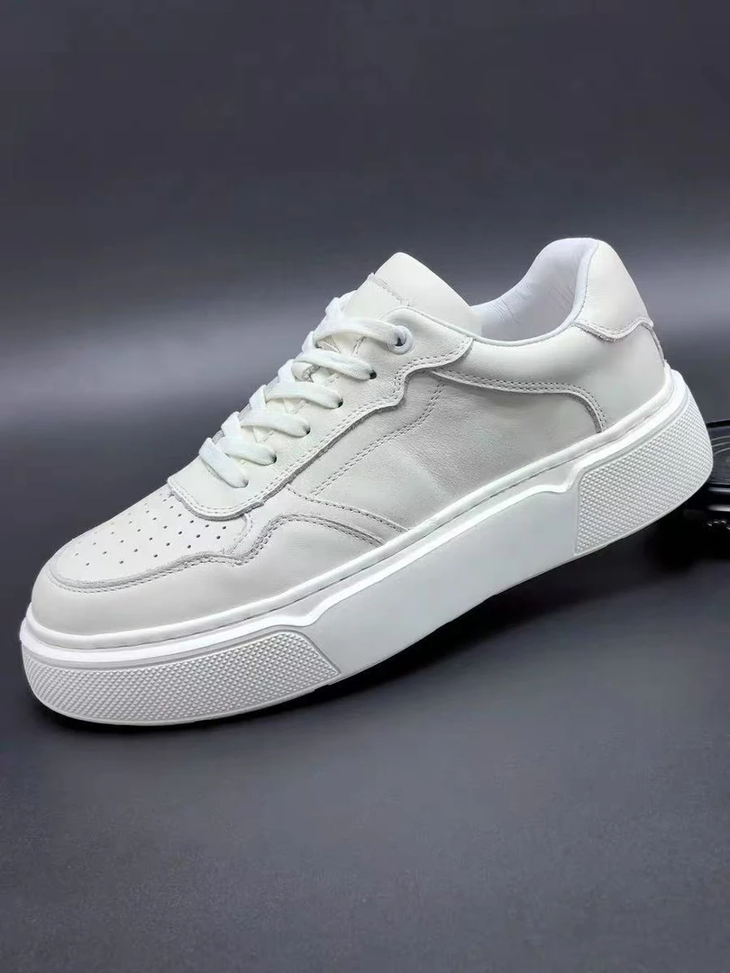 潮奢低帮白色板鞋男女同款