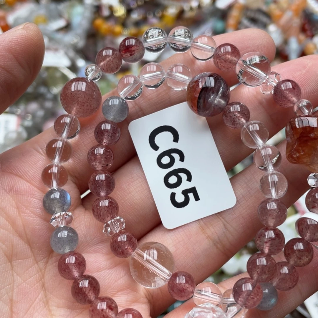 未镶嵌手链水晶多样性