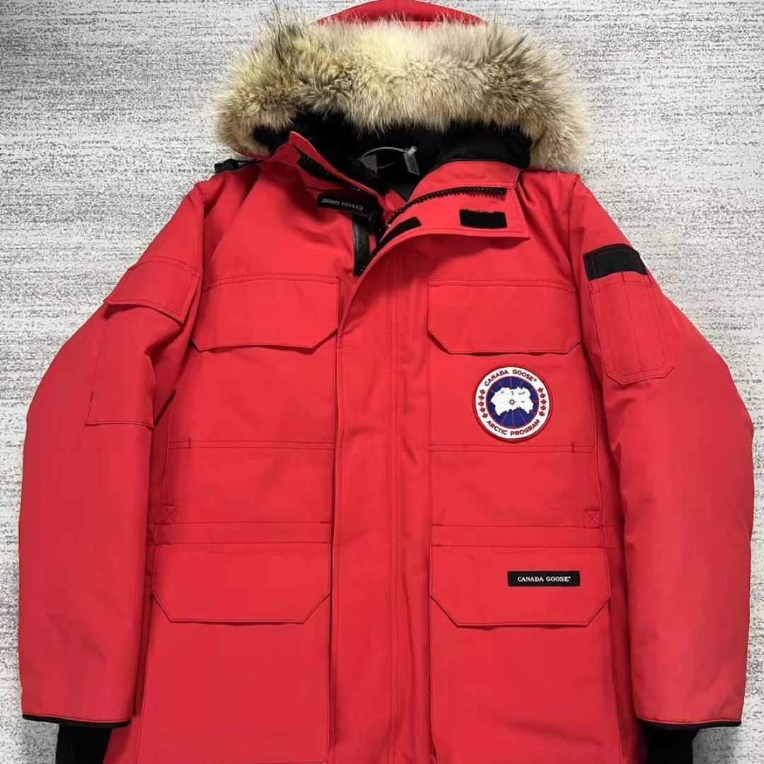 99新 CANADA GOOSE 加拿大鹅 红色远征expedition羽绒服亚版XS