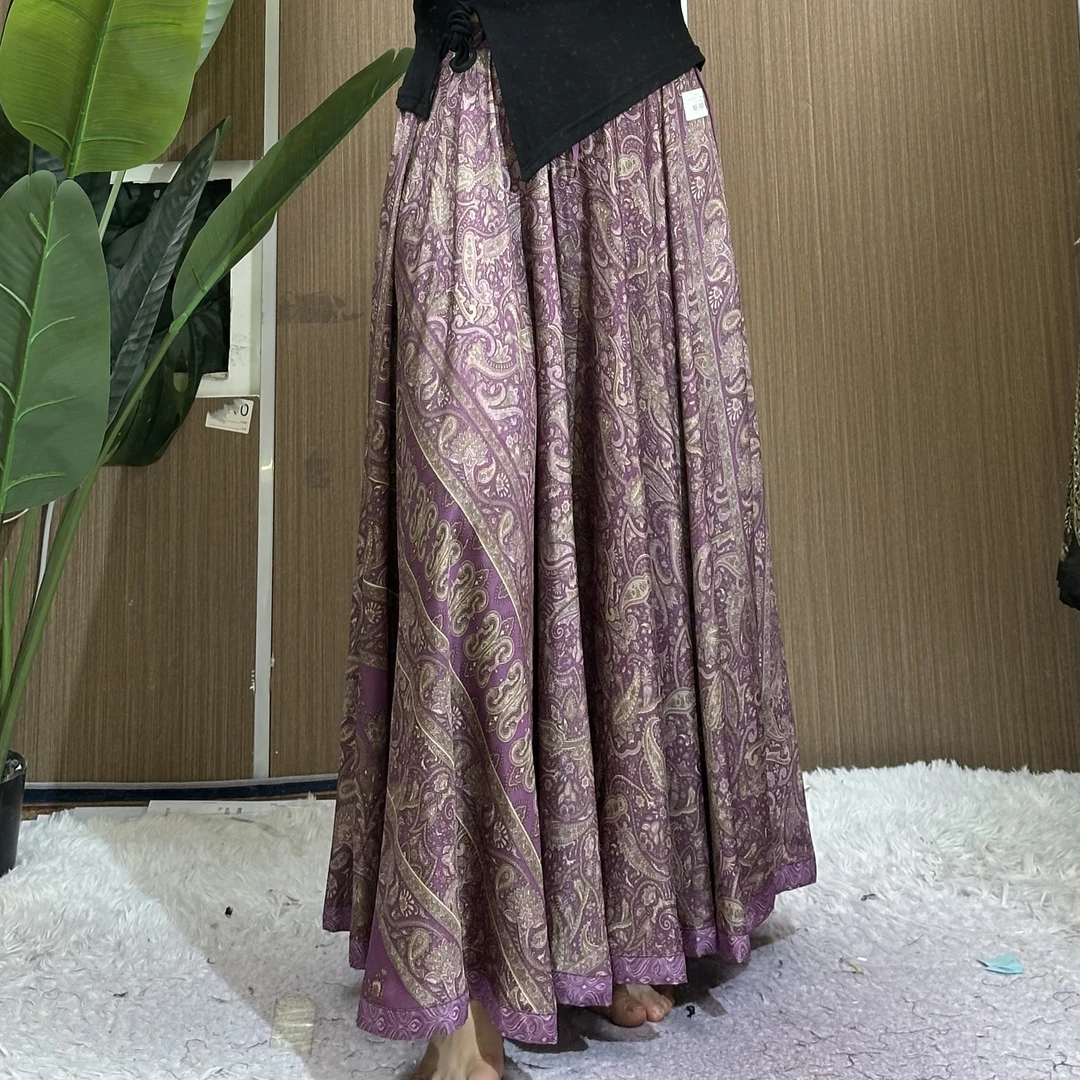 A264号苏木紫大摆裙