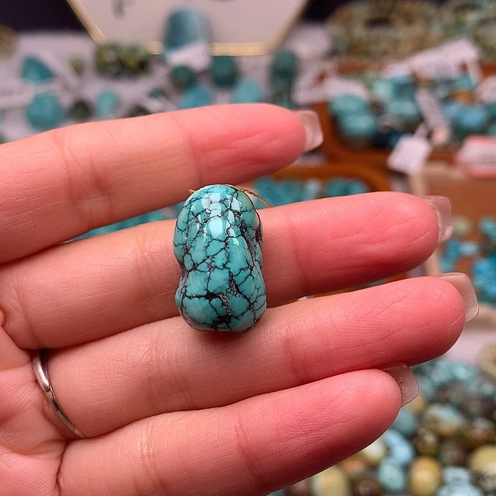 绿松石未镶嵌扣子扣子