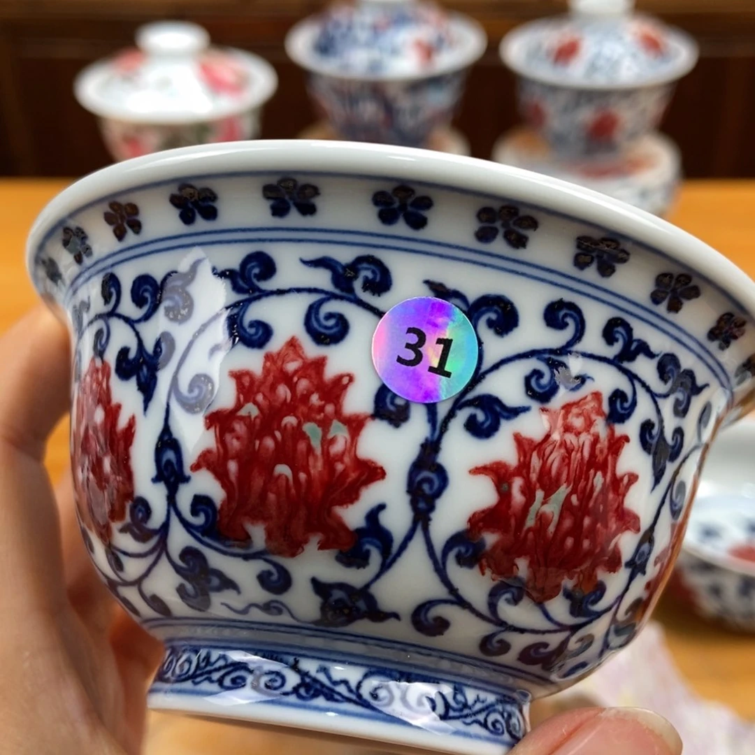 手绘现代茶具非古董