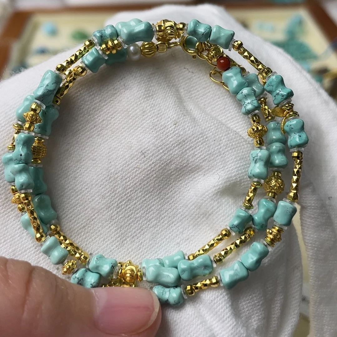 绿松石银S925镶嵌配饰