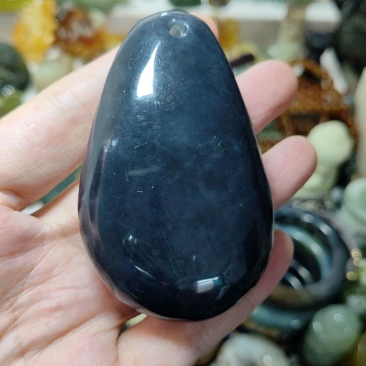 未镶嵌岫玉手把件