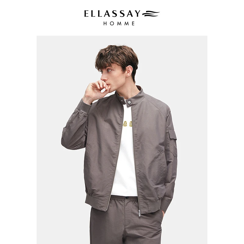 ELLASSAY歌力思男装秋冬新款哈灵顿夹克外套EME363W01600