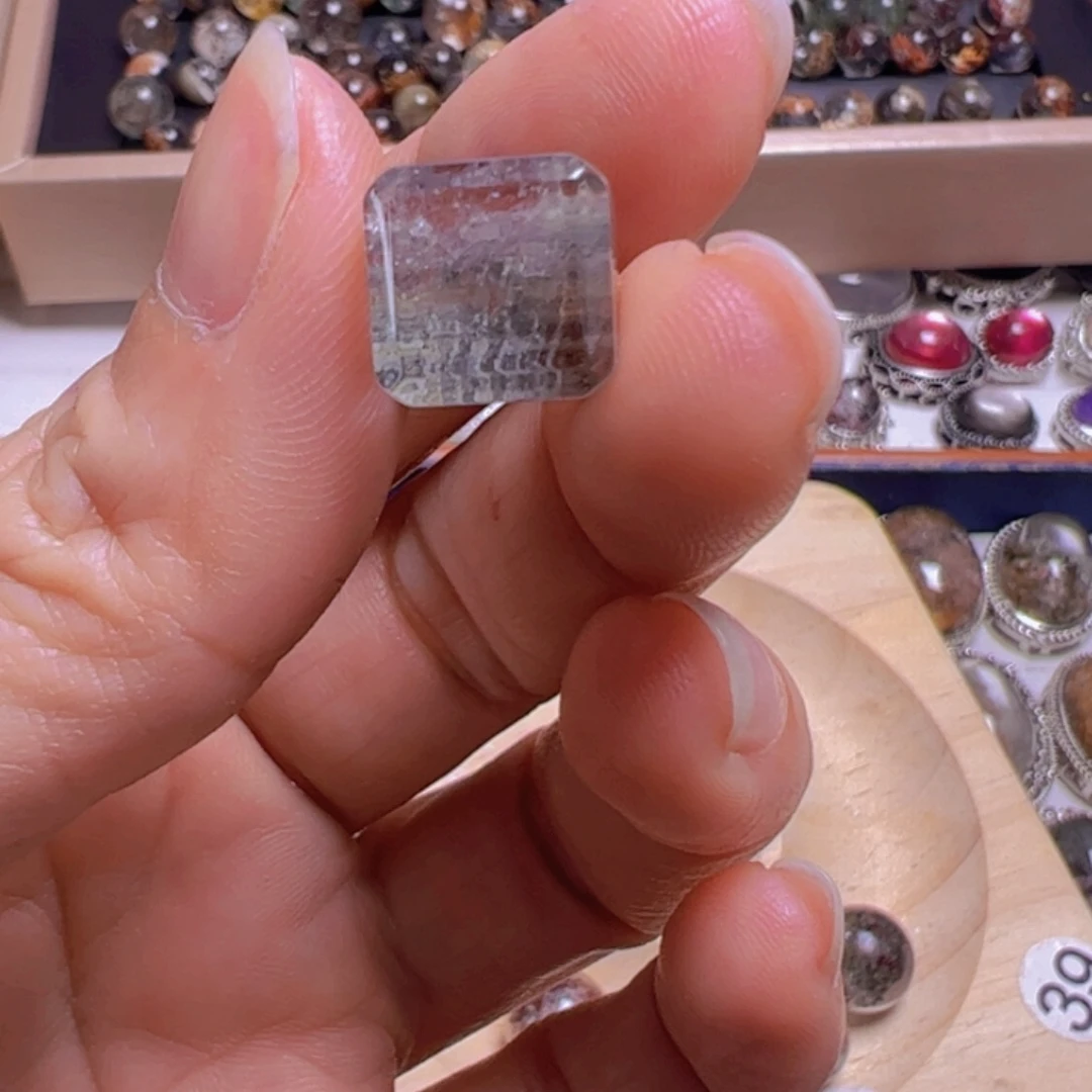 水晶手链银S800镀金镶嵌V****C