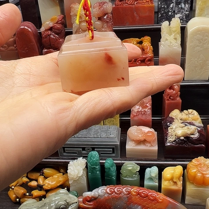 寿山石印石寿山石手工雕刻
