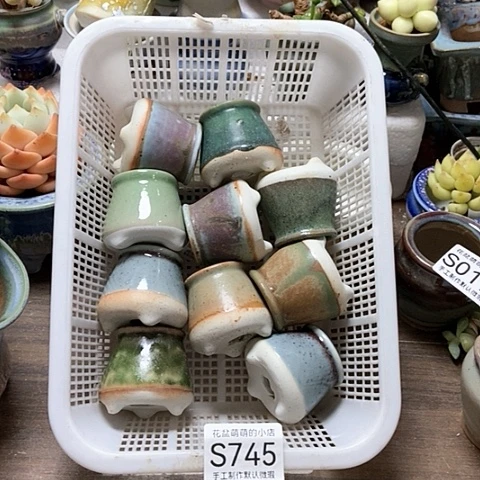 紫砂花盆745微瑕品口径3厘米左右尺寸