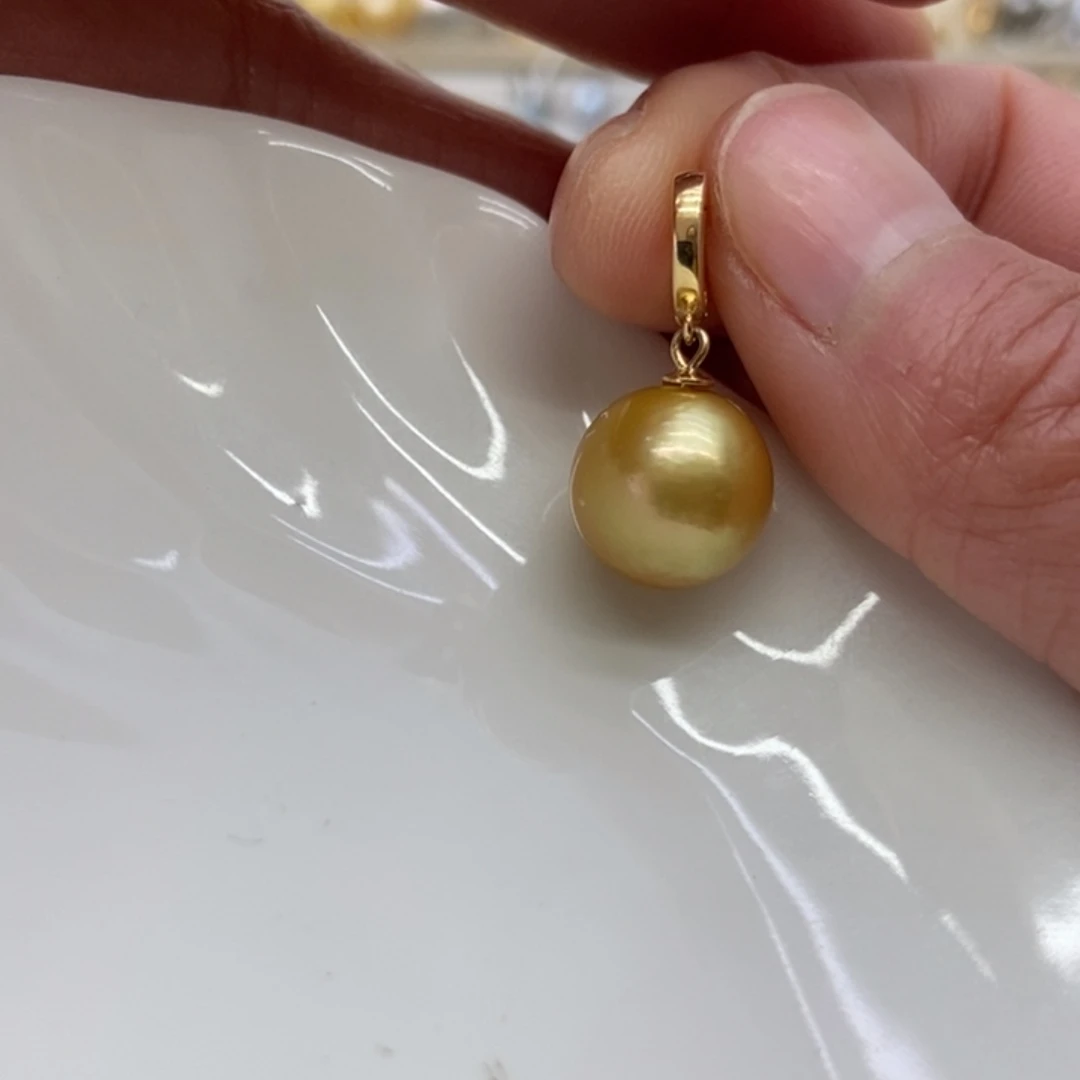 海水珍珠吊坠(不含链)银S925镶嵌